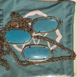Kendra Scott Turquoise Necklace Set